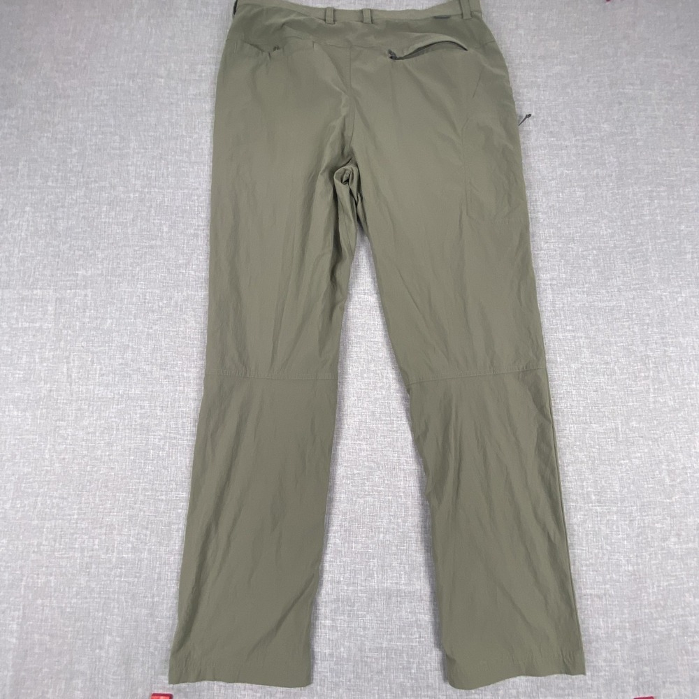 Free Fly Pants Mens 36x32 Green Nylon Khakis Lightweight Stretch Travel - Picture 2 of 12